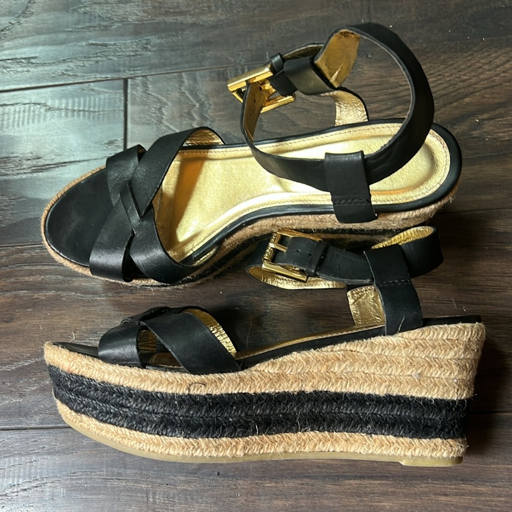 Lauren Ralph Lauren Platform Espadrille Sandals, Size 7.5